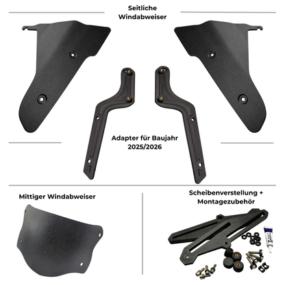 Yamaha Tenere 700 2025 / 2026 - Scheibenverstellung