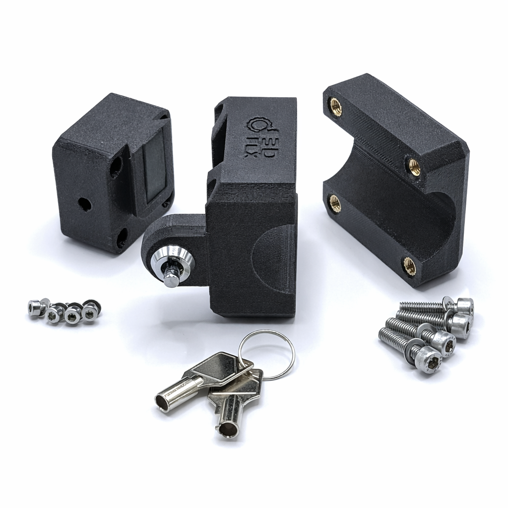 Carpuride 502 / 702 (PRO) Halterung – abschließbarer Navi-Adapter, stabil und vibrationsfest. Für viele Motorräder geeignet. Durchmesser wählbar.