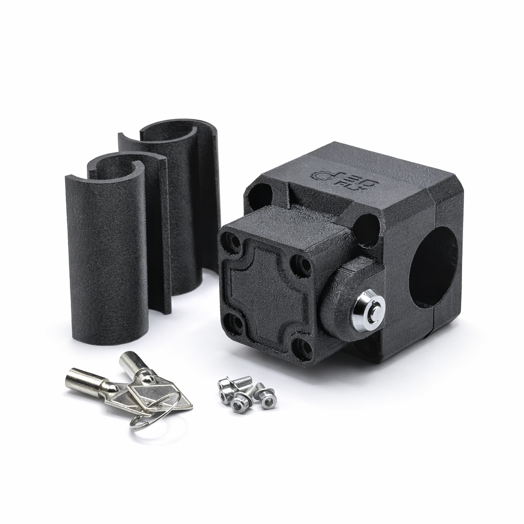 Carpuride 502 / 702 (PRO) Halterung – abschließbarer Navi-Adapter, stabil und vibrationsfest. Für viele Motorräder geeignet. Durchmesser wählbar.